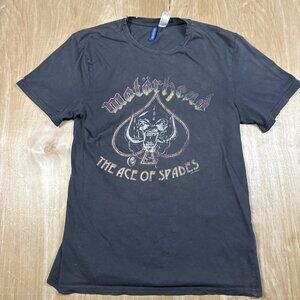 Motorhead The Ace Of Spades Men’s Faded Black Short Sleeve T-Shirt Size XS